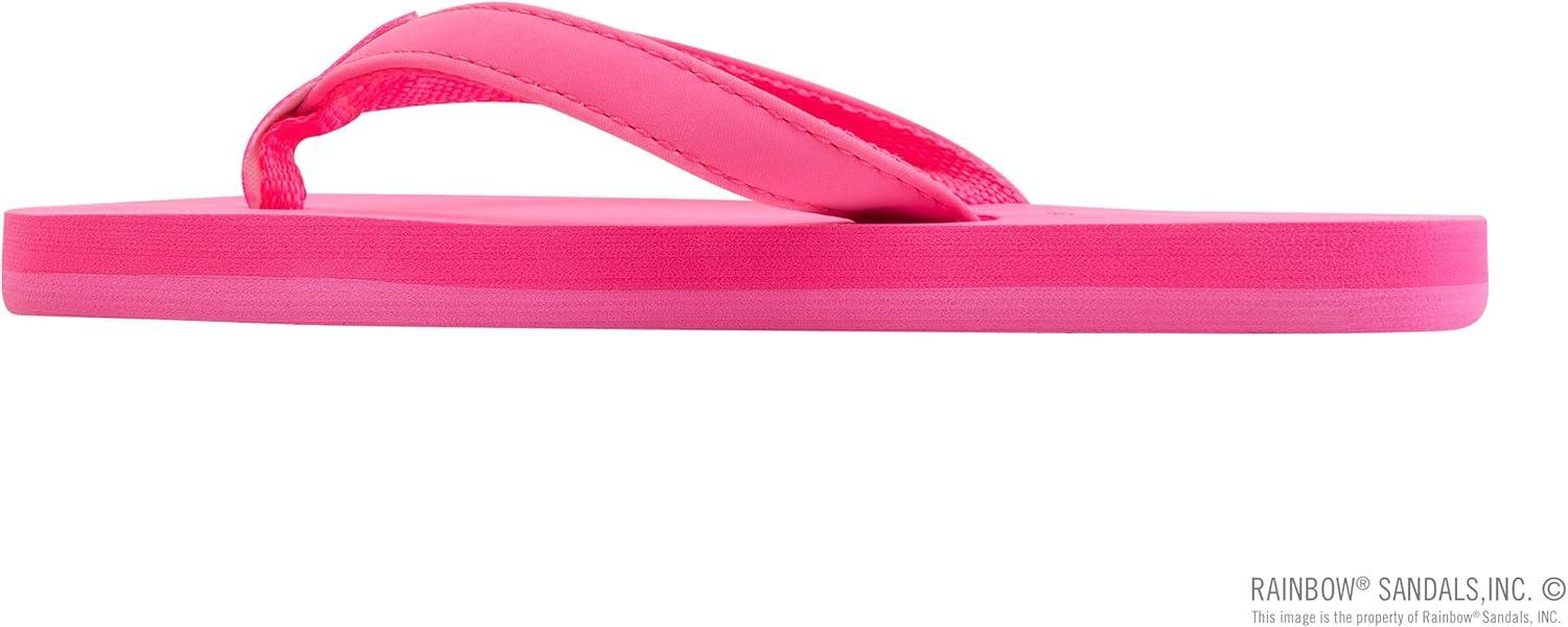 Rainbow Sandals Kid’s Grombow’s Soft Top Rubber w/Neoprene Narrow Strap(Pink)