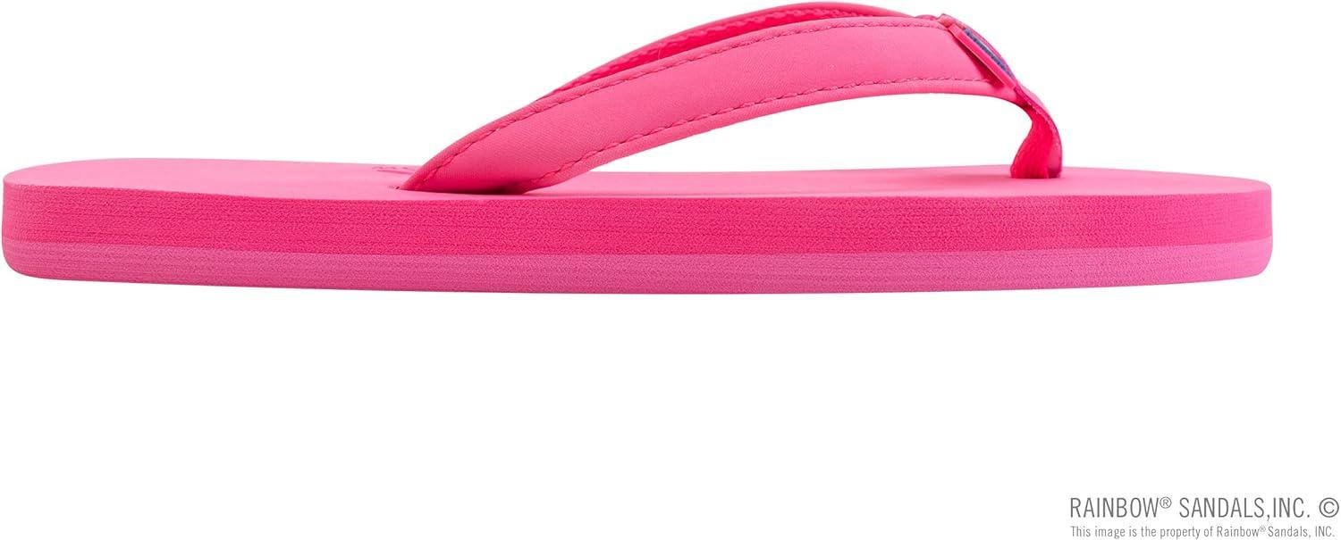 Rainbow Sandals Kid’s Grombow’s Soft Top Rubber w/Neoprene Narrow Strap(Pink)