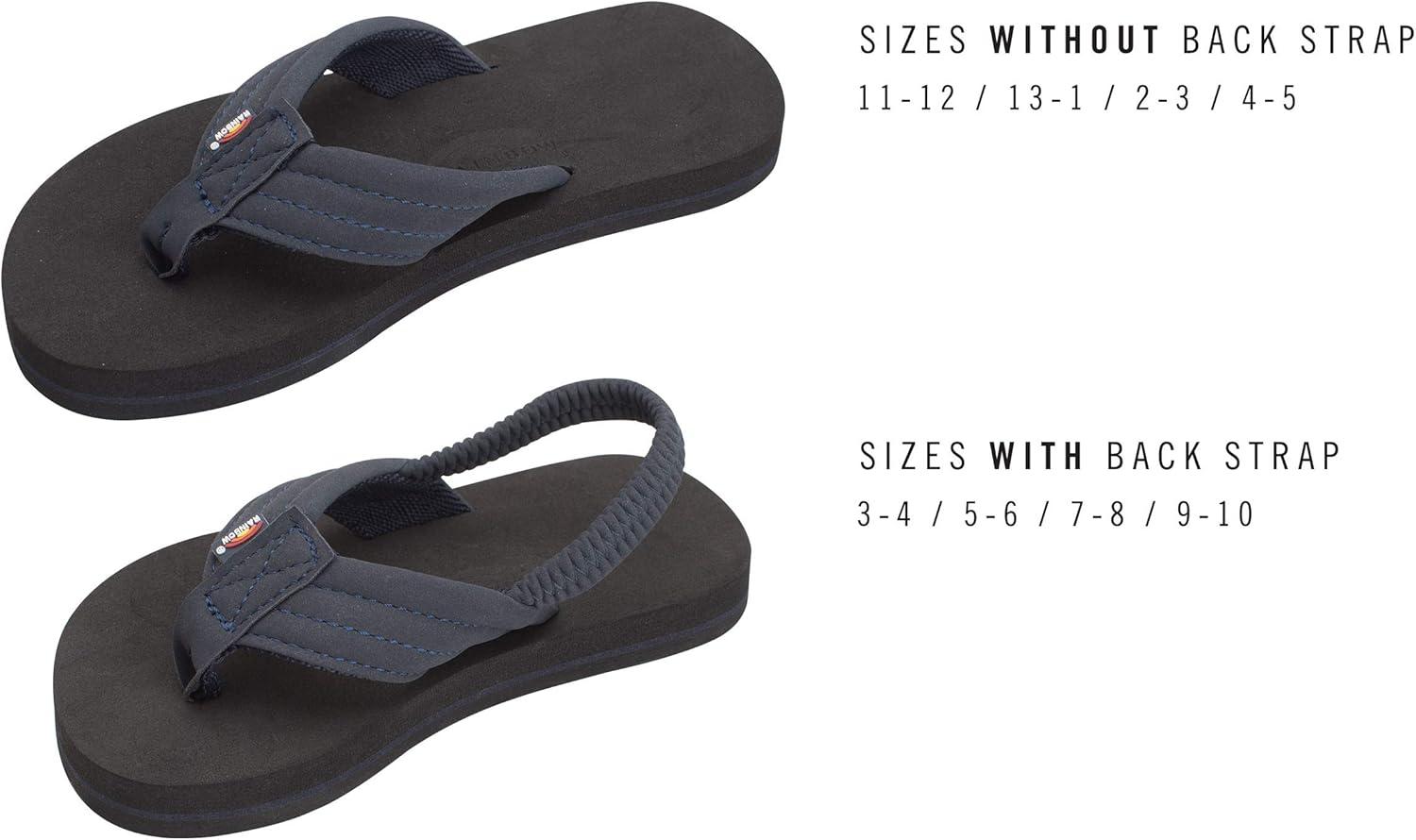 Rainbow Sandals Kid’s Grombow’s Soft Top Rubber w/Neoprene Narrow Strap(Aqua/Grey With Backstrap)